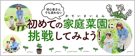 初心者さんでも迷わない 初めての家庭菜園に挑戦してみよう！
