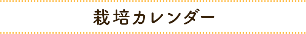 栽培カレンダー